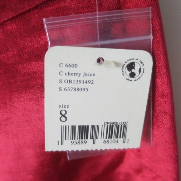 Free People Walk With You Velvet Flare Trouser in Cherry Juice Red Size 8 - Picture 9 of 11